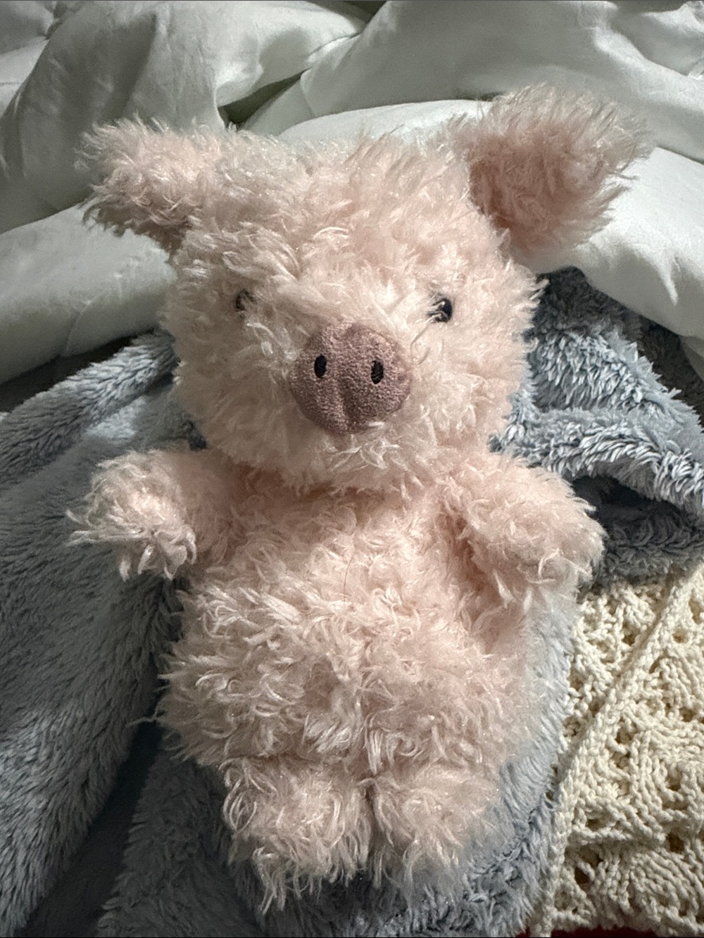 Jellycat Soft Pale Pink Shaggy Plush with Tag